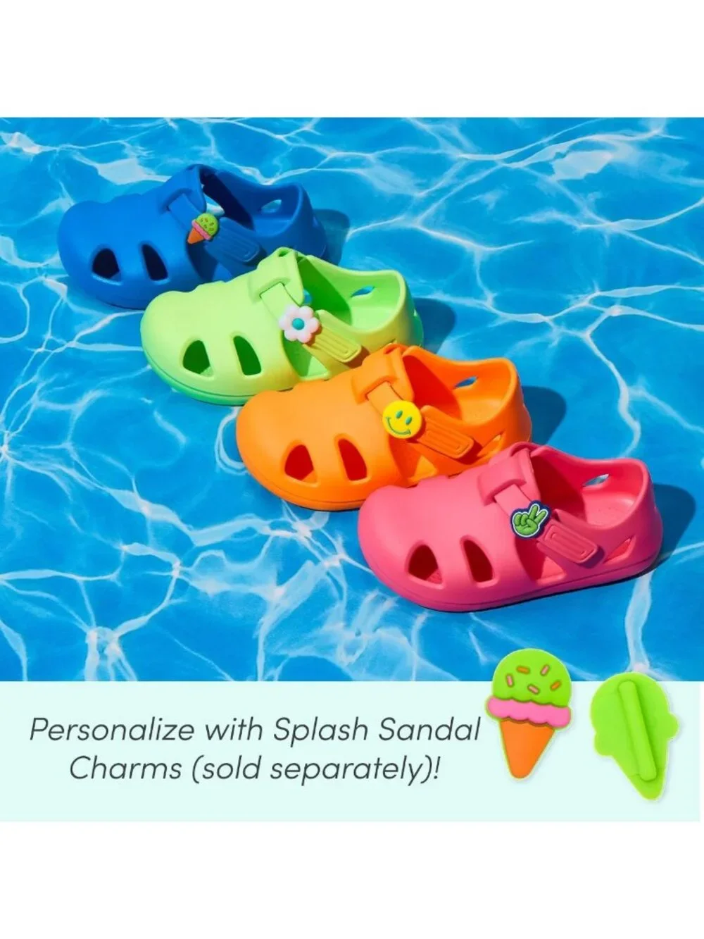 Toddler Water Shoes - Ten Little Splash Sandals, APMA Approved, Lightweight